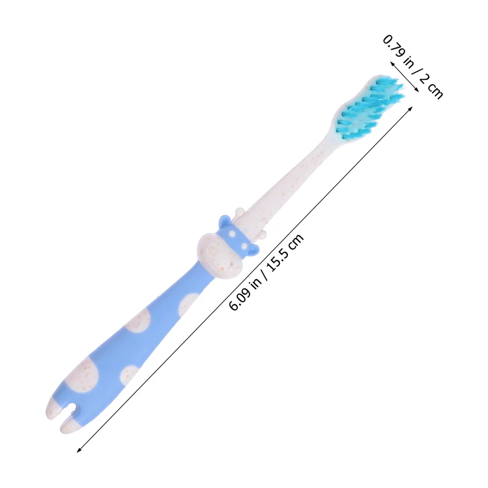 

4pcs Straw Toothbrush Nylon Toothbrush Baby Flexible Toothbrushes