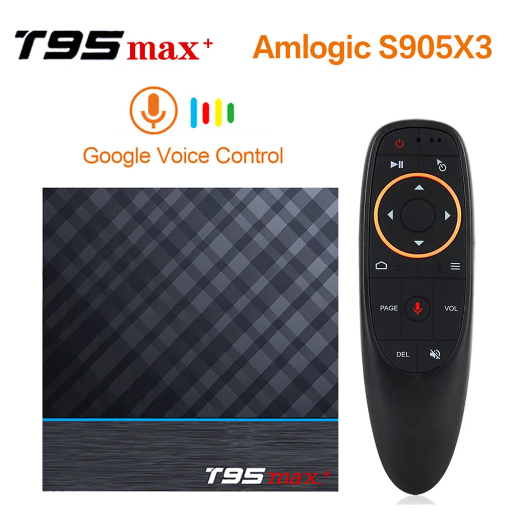ТВ приставка Android 9 0 Amlogic S905X3 T95 MAX Plus 5G Wifi 4K 8K 60fps H.265 Youtube Smart TV Box X3 T95MAX|ТВ-приставки и