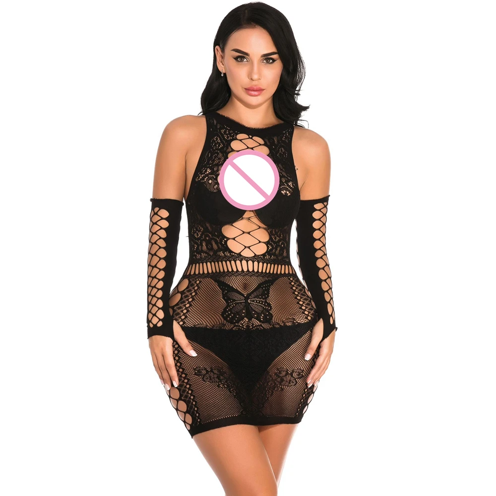 Женское сексуальное нижнее белье с открытой промежностью прозрачное женское