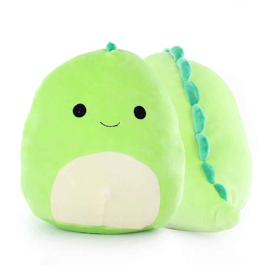 

3D Dinosaur Green Pillow Soft Lumbar Back Cushion Plush Stuffed Toys Children Gift For Women Plush Soft Pillow Send Girlfriend##