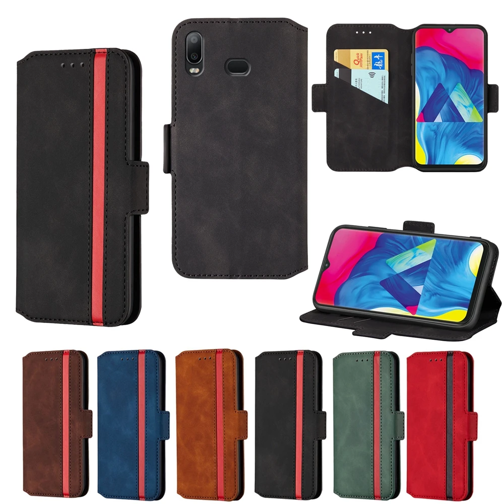 Для samsung A10S Чехол кожаный флип чехол для телефона Etui A20S A70S A90 5G Note 10 Pro A20E Ретро