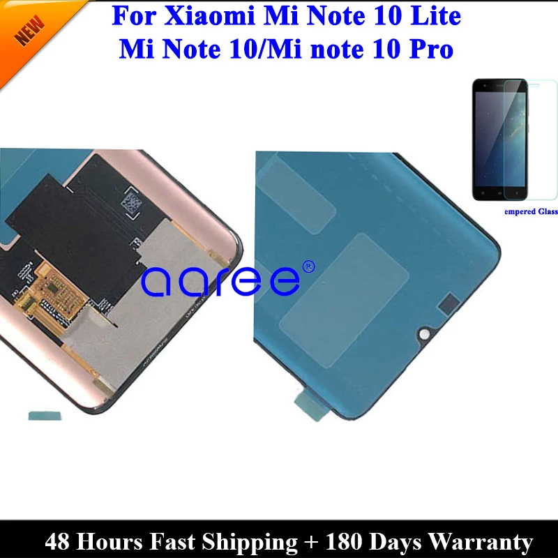 

AMOLED LCD Display Original For Xiaomi Mi Note 10 Lite LCD For Xiaomi Mi note 10 LCD Display LCD Screen Touch Digitizer Assembly