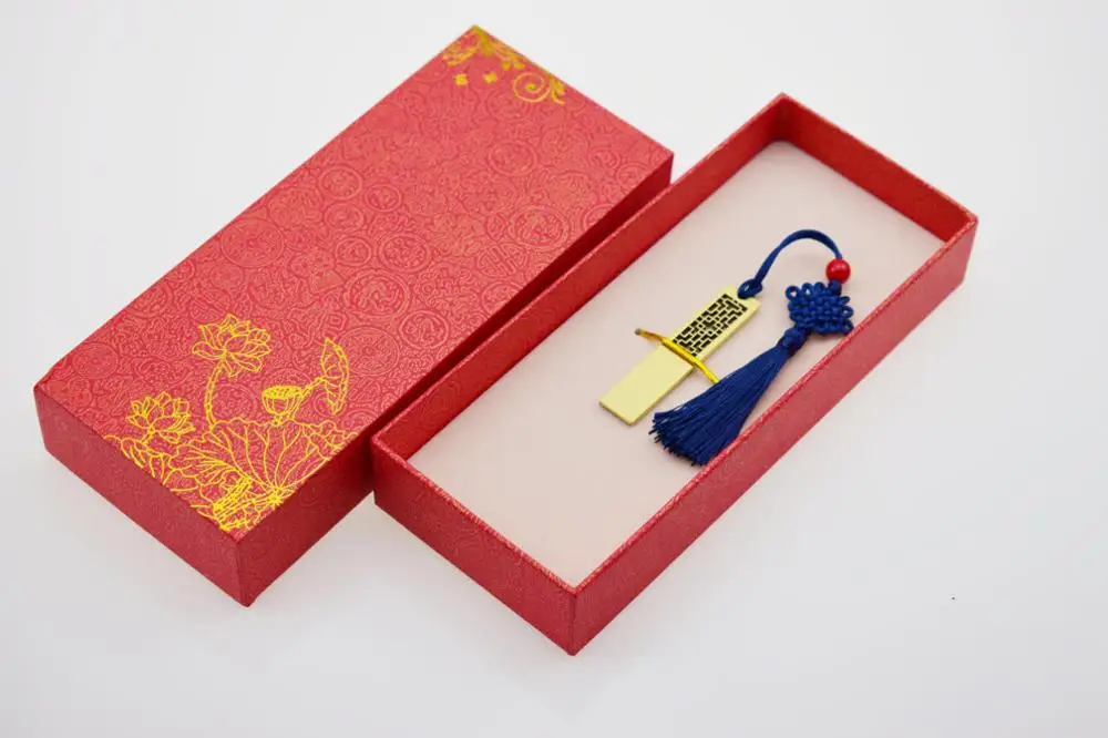 Blue(With box) Китайский дизайн оконного узора usb флеш-накопитель металлическая ручка-накопитель Модный китайский узел дизайн флешки 16G 32G 64G 128G подарок usb - Цвет: Blue(With box)