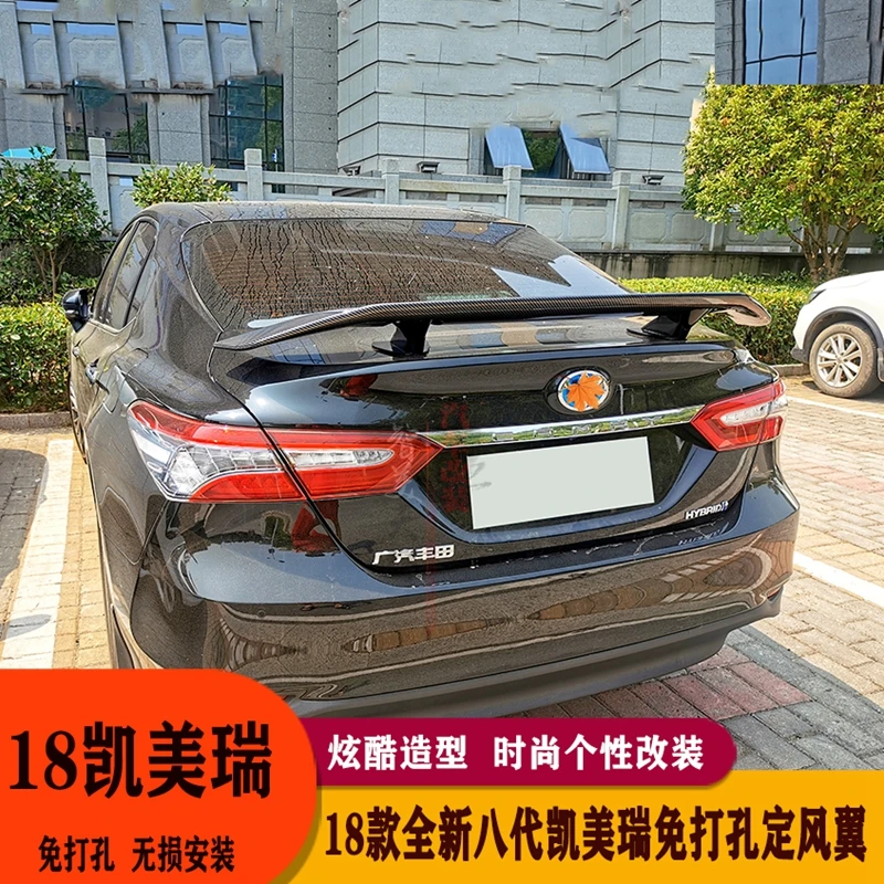 

Высококачественный задний спойлер Неокрашенный из АБС-пластика для Toyota Camry 2018-2019, крышка багажника, Стайлинг автомобиля