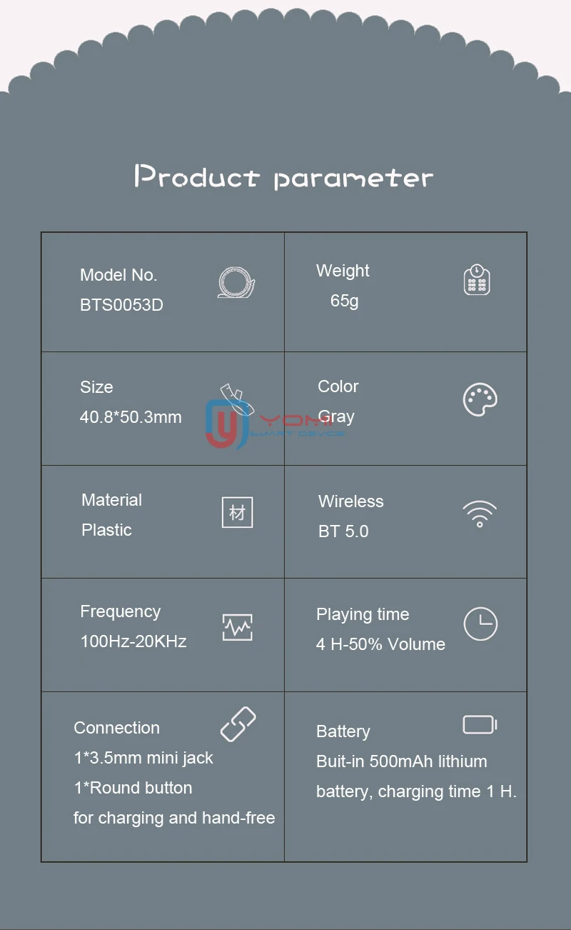 

Mini Portable Speaker Bluetooth 5.0 Speaker Wireless CuteSpeaker Smart Subwoofer, Hands-free Call, for Smart Phone Tablet