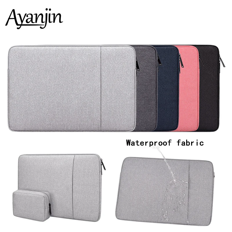 Waterproof Polyester sleeve Pouch Bags 14 15.6 inch For Macbook Air 13 Pro 15 Laptop Bag For Xiaomi Asus Lenovo Notebook Case