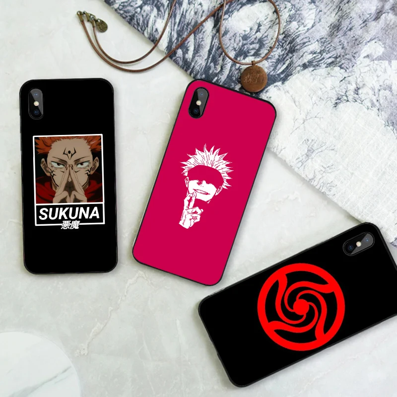 

Anime Comic Jujutsu kaisen Phone Case Funda For Iphone 13 11 Pro Max 12 Mini XS SE Hard Cover 8 7 Plus X XR 10 5 6S Mobile Shell