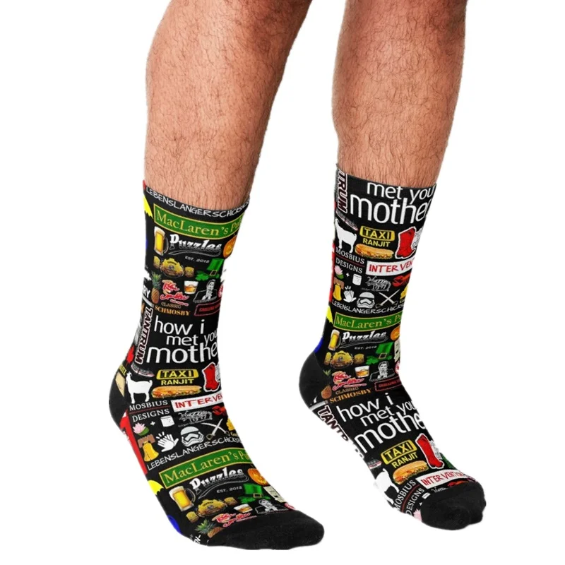 

2021 Funny Men's socks freddie of Hearts Pattern Printed hip hop Men Happy Socks cute boys street style Crazy Socks for men