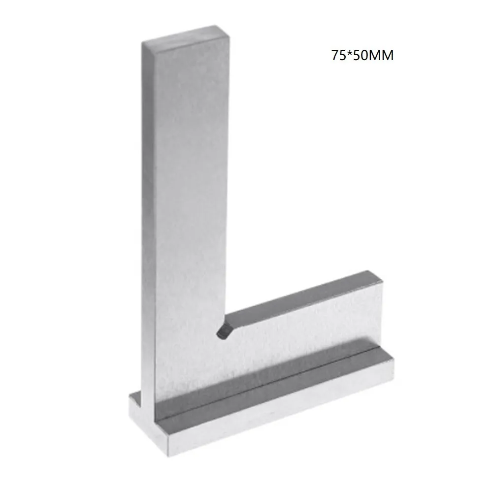 

Precision Angle Square Ruler Right Angle Ruler Seat Silver Steel 90 Degree