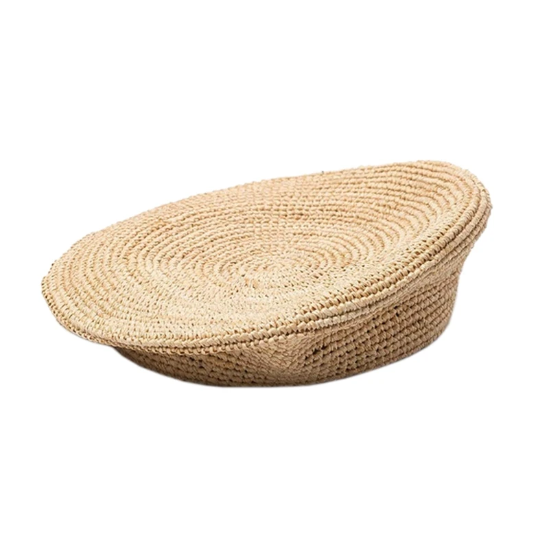 Ручной работы вязаный крючком латексный берет художника шляпа модная