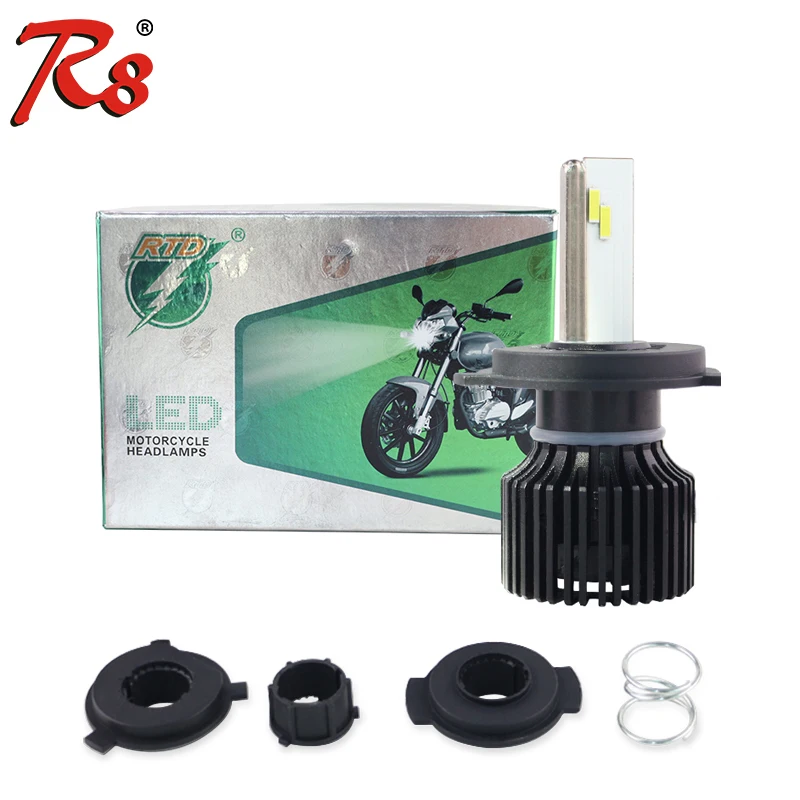 

2021 Super Bright M02S RTD Motorcycle LED Headlight H4 HS1 BA20D S2 H6 P15D Lamps Universal 50W 5000LM 6500K 9-80V ATV Scooters