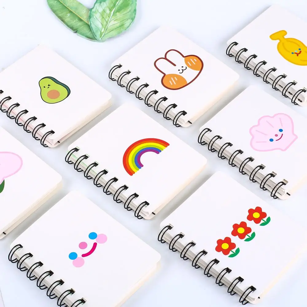 

Creative Cute Kawaii Notebook A7 Mini Fruit Flashcard Pocket Planner Office Accessory Supply Notepad Flash Card Study Stationery