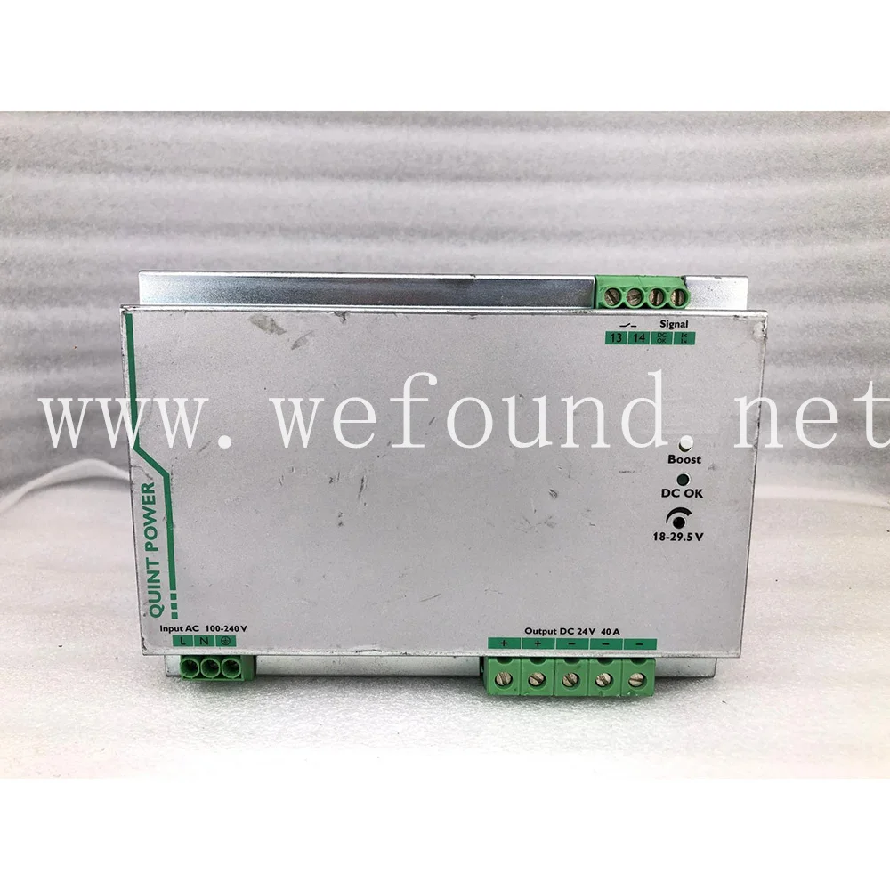 

Оригинальный Phoenix QUINT-PS/1AC/24DC/40 24V/40A импульсный источник питания на DIN-рейке 2866789, 100% протестирован перед отправкой.