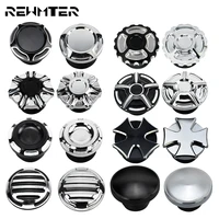 motorcycle black chrome fuel gas oil cap fuel gas tank cover for harley sportster 883 1200 xl xr iron dyna touring softail