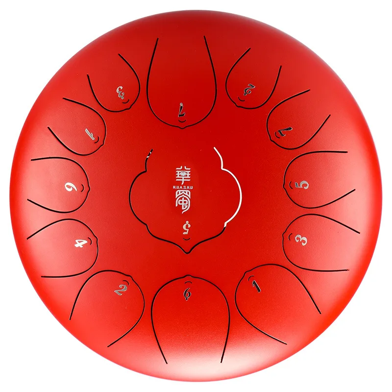 

10/12Inch 15 Tone Drum Handheld Tank Drum Percussion Instrument Hand Pan Ethereal Drum Yoga Meditation Beginner Music Lover Gift
