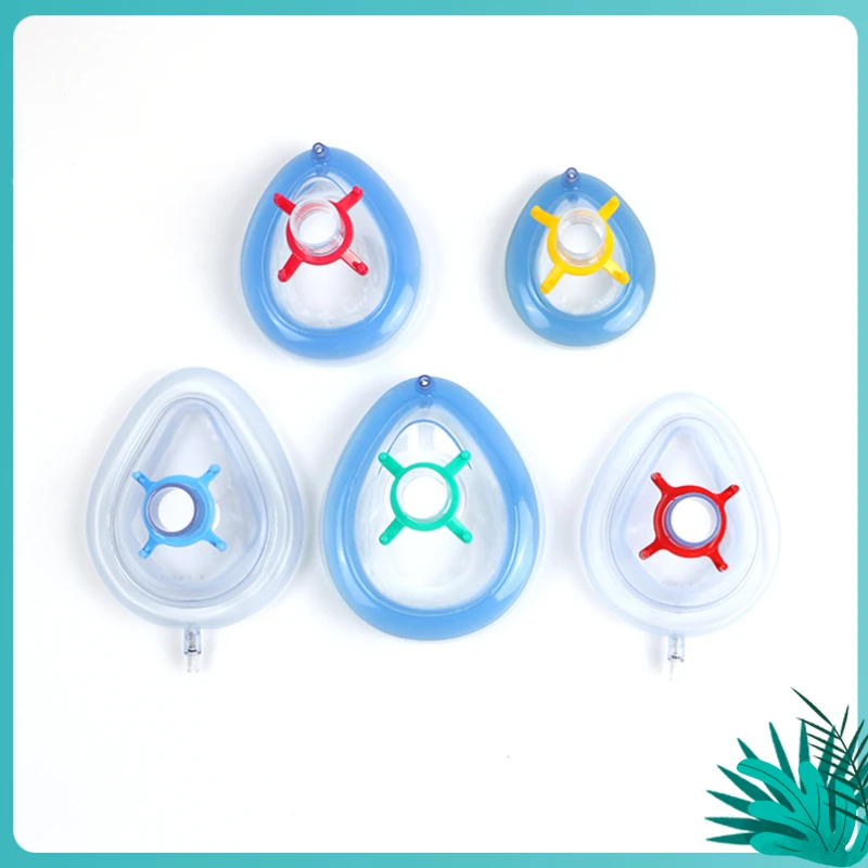 1 шт Одноразовые ПВХ анестезии дыхательная маска для лица воздушной подушке