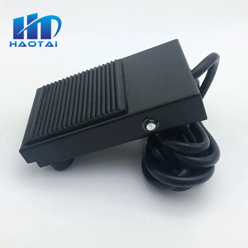 FS-1 AC 220V 10A 1NO 1NC SPDT Черная нескользящая резиновая поверхность Мгновенный Переключатель TFS-1 ножной переключатель