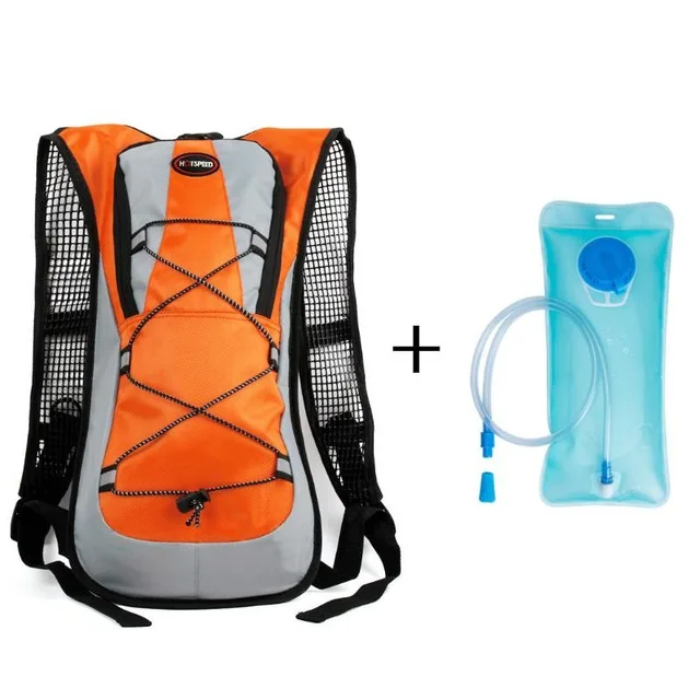 2L Waterproof bicycle Backpack water bag,man's MTB bike bag for backpack,Outdoor Hiking Riding Hydration Backpack - Цвет: Orange