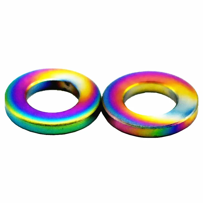 Ti уплотнительное кольцо шайба для мотоцикла велосипеда M5 M6 M8 M10 титановая