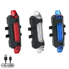 Светодиодный задний фонарь для велосипеда, стробоскоп высокой яркости, зарядка через USB, предупреждающие лампы для горных и дорожных велосипедов, светильник для велосипеда