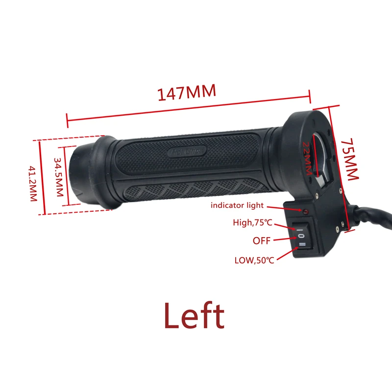 LMoDri 1 пара мотоциклов квадроциклов ручной Электрический Подогрев рукоятка 7/8