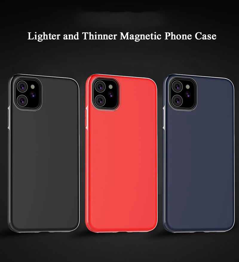 Магнитный автомобильный чехол-держатель для iPhone 11 Pro Max/11 Pro, силиконовый чехол из ТПУ на магните для iPhone XR XS Max X 8 7 6S Plus, металлическая пластина