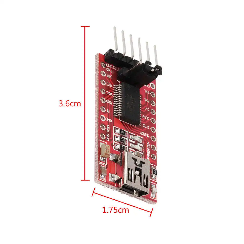 

FT232RL 3.3V 5.5V FTDI USB to TTL Serial Adapter Module for Arduino Mini Port