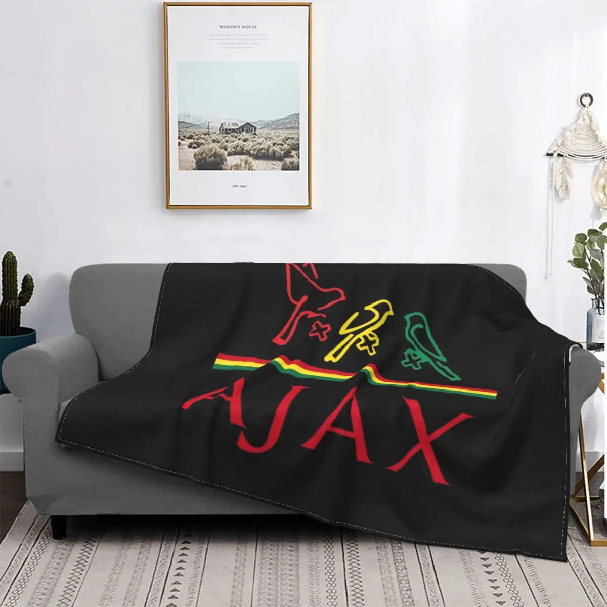 Ajax Bob Marley Three Little Birds Flannel Fleece Throw Blanket Warm Blankets Cotton Quilt Home Sofa Bedroom Bedding Throws
