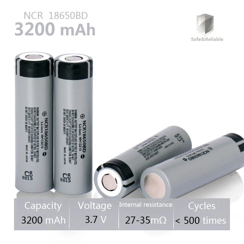 аккумулятор 18650 батарея NCR18650BD 3 7 V 3200mah литий-ионная аккумуляторная высокой