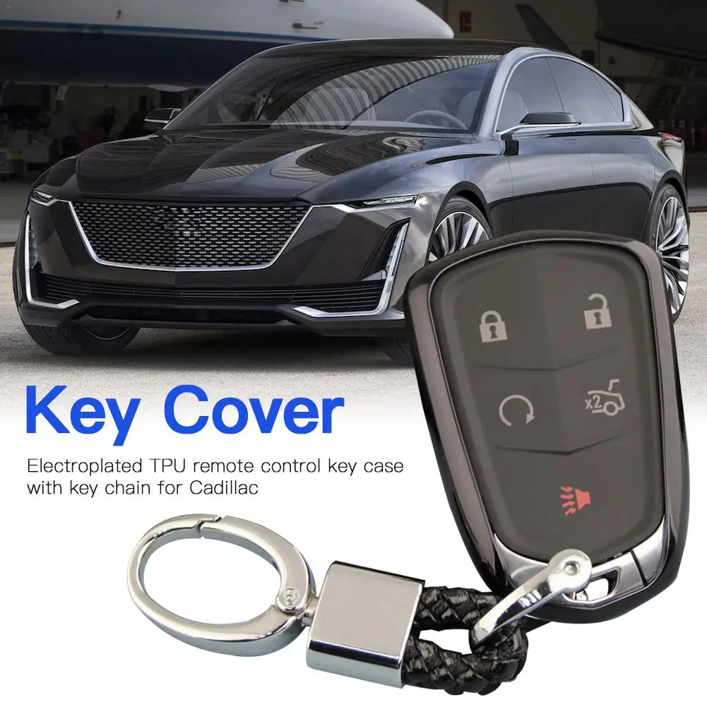 ТПУ Удаленная крышка смарт ключа Fob чехол оболочка для Cadillac ATS CT6 CTS DTS XT5 ESV SRX STS XTS ELR