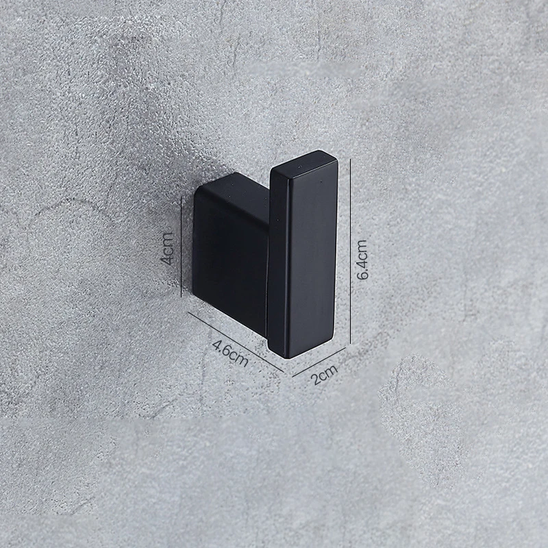 

Крючок для халата MOLIFAUCET черный из нержавеющей стали