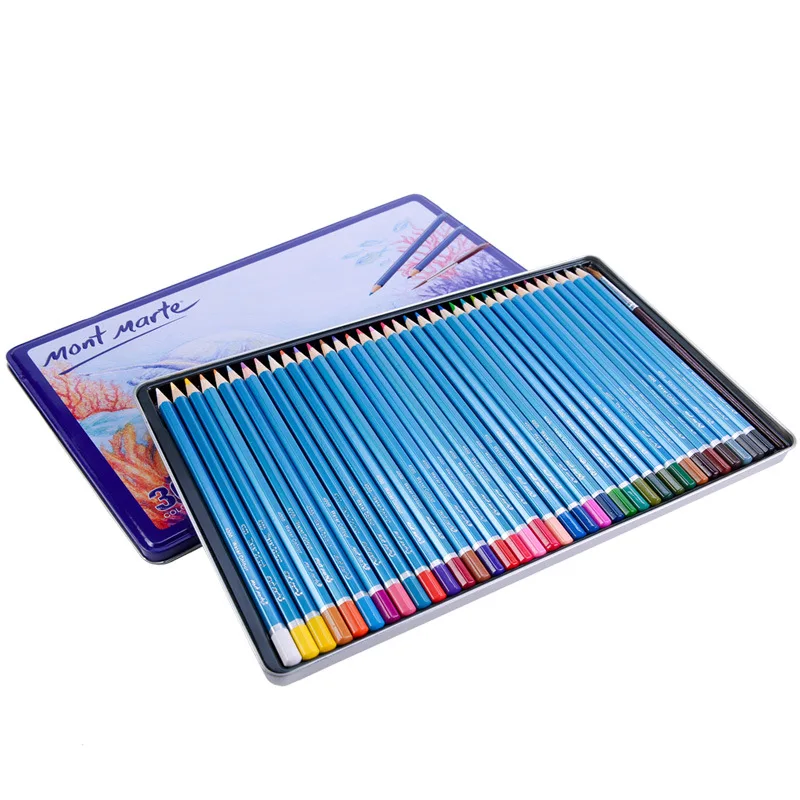 

36 color Water-soluble Colour Pencil Set Oil Pencils Premium Soft Core Lapis De Cor Professional Color Pencil for Art Supplie