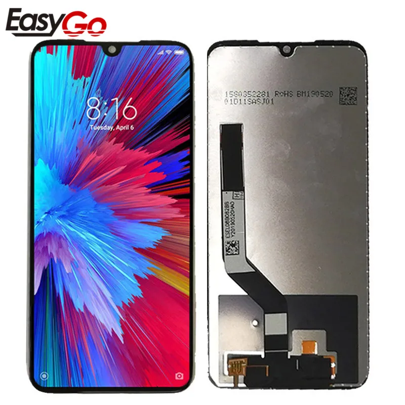 10 сенсорный ЖК дисплей для Xiaomi Redmi Note 7 сменный экран Note7 Pro бесплатная