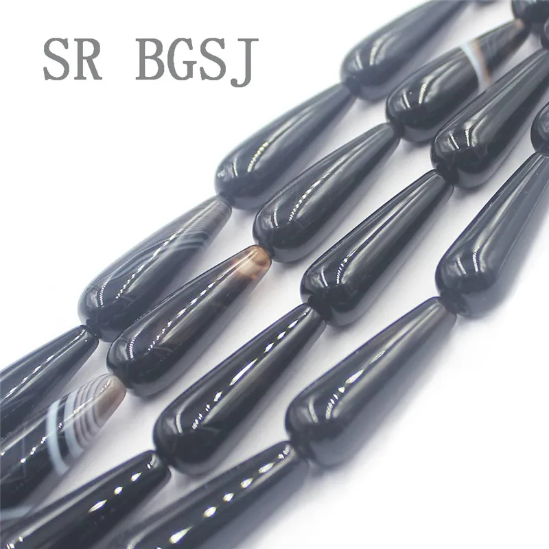 Бесплатная доставка Модные 10x30 мм каплевидные бусины из натурального камня в