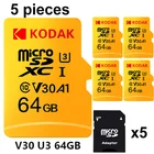 Высокоскоростная карта памяти Kodak C10 u1 u3 v30 16 ГБ 32 ГБ micro sd карта 64 Гб 128 ГБ tarjeta microsd 256 ГБ Мини TF карта Бесплатный sd адаптер