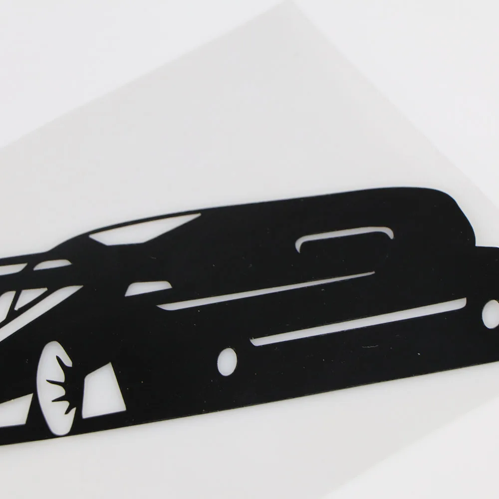 

YOJA 18.3X12.2CM Ribbon Tilted Drift Personalized Body Decoration Car Sticker Accessories ZT4-0134