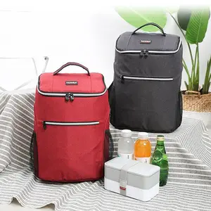 1pc 20l hot waterproof big cooler bag new oxford outdoor shoulder bag backpack insulation thermo lunch picnic box food carrier free global shipping