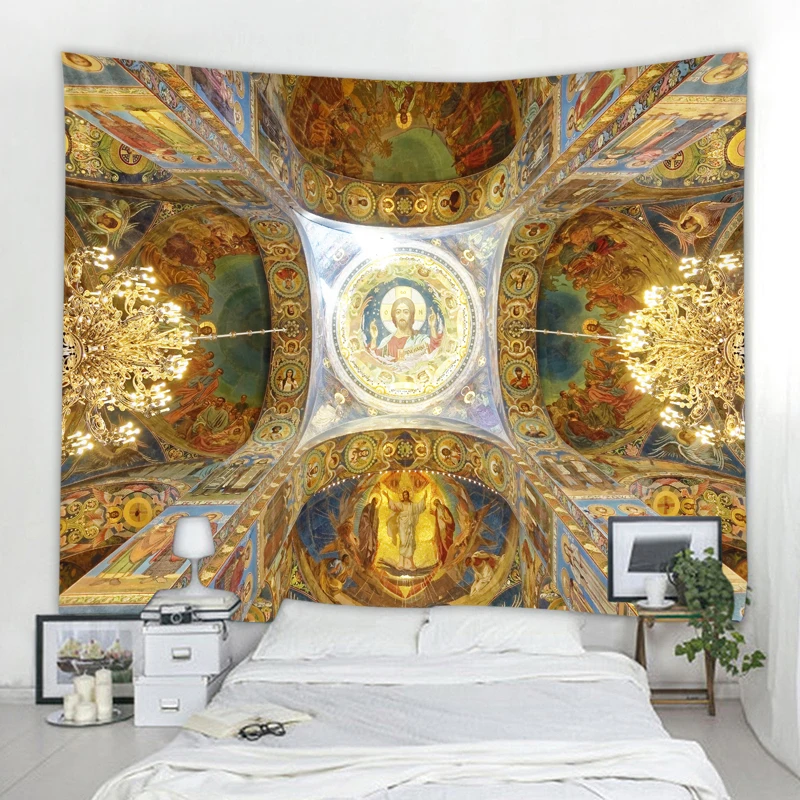 

Церкви фрески гобелен в богемном стиле на стене Dream подвесная ткань мандала, декоративная ткань для гостиной оригинального дизайна Гостина...