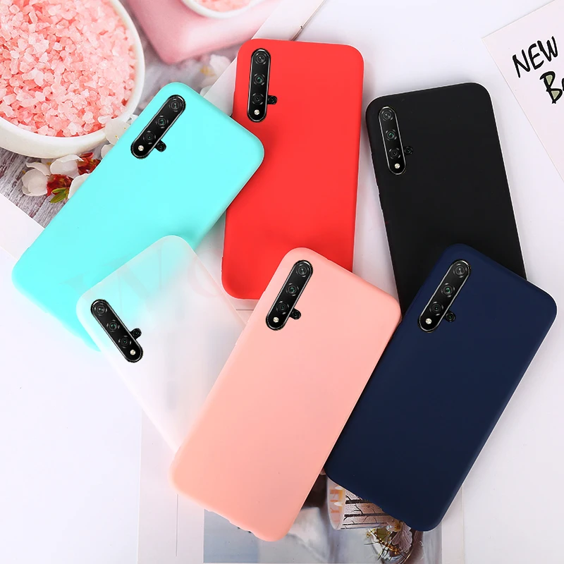 Чехол конфетного цвета для huawei Коврики 30 20X5G P20 P30 Pro Lite Y6 Y7 Y9 P Smart на Honor 9X8X20 Pro 10i 20i 10 9 Lite чехол
