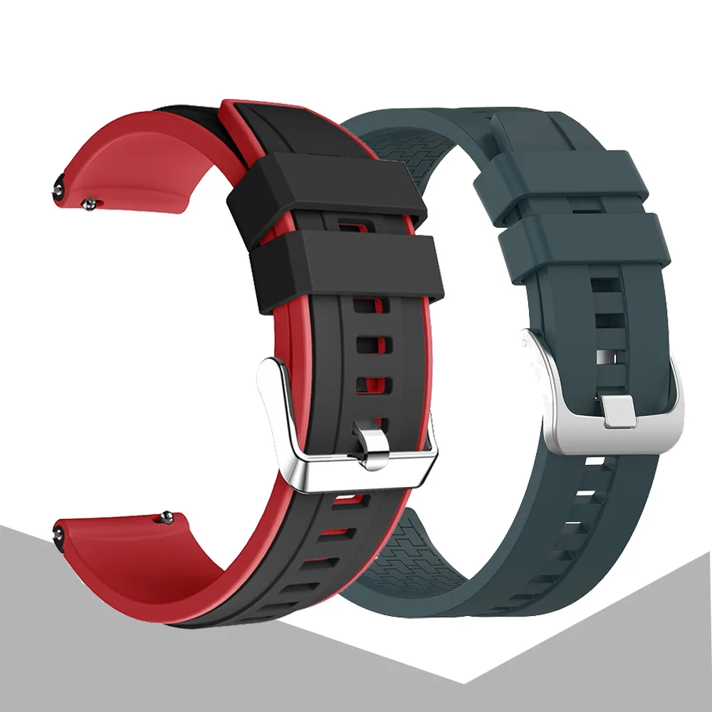 

for gtr2 Strap Silicone Watchband for Xiaomi Huami Amazfit Gtr 2/47mm/Stratos 3 2 Bracelet Sport Band 22mm Replacement Correa