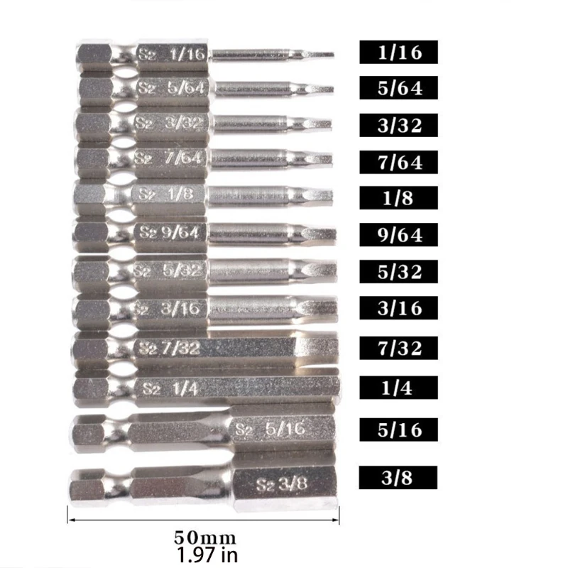 

Magnetic Screwdriver Drill Torx Flat Head Torx Screwdriver Bit 12Pcs Set Security Tamper Proof Hex Shank Quick-Change