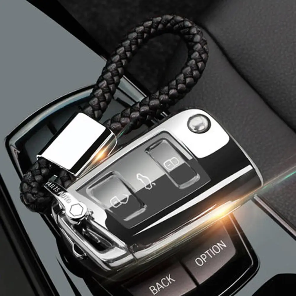 Наивысшее качество Автомобильный ключ Чехол кошелек для VW Skoda Octavia Karoq для SEAT Ateca Leon Ibiza спортивный протектор - Название цвета: Option 10