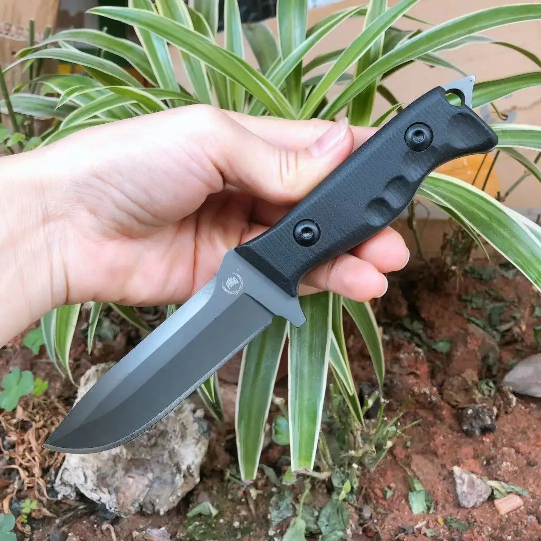 Нож для выживания на природе D2 стальной высокопрочный маленький прямой нож