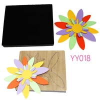 wooden die cutting process rose flower knife mold yy018 cutting compatible with most manual die cutting dies