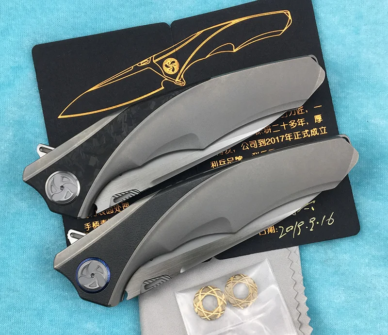 LiBing оригина Raptor Флиппер складной нож для ежедневного использования, S90V лезвие titanium Ручка Открытый Отдых Фруктовый нож, инструмент для повседневного использования