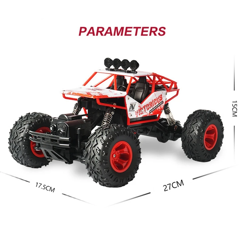 1: 16 RC Автомобиль 2 4G 4CH 4WD Рок Гусеничный 4x4 вождение автомобиля двойной двигатель