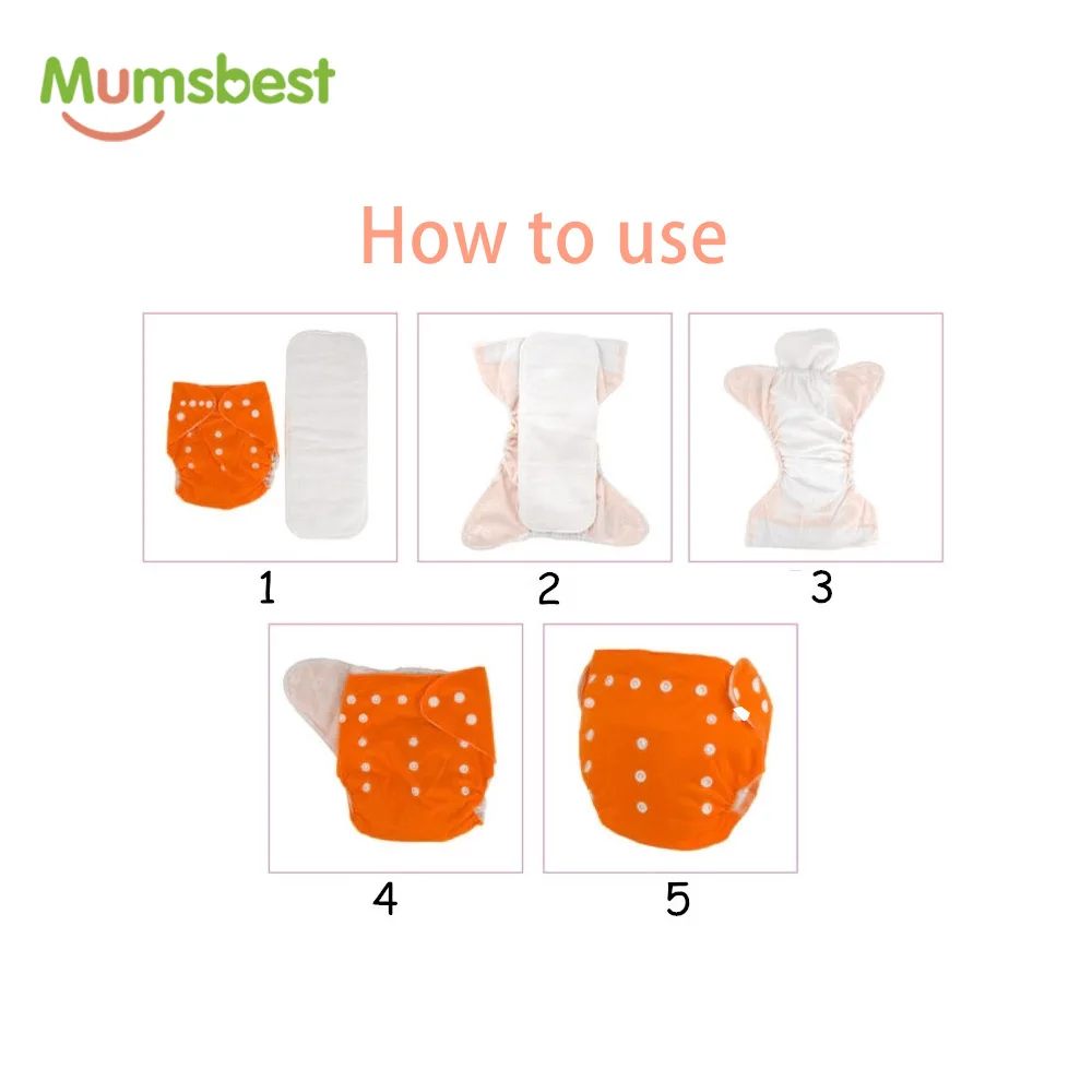 Mumsbest/GET10PCS Бесплатная угольный вкладыш карманные подгузники для малышей Одежда