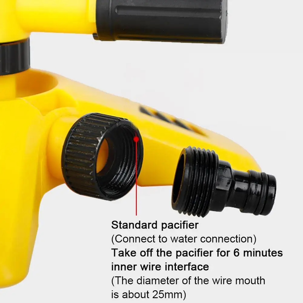 

360 Automatic Rotating Sprinkler Garden Irrigation Material Sprinkler To Is Plastic Tandem Rotating Easy Install Nozzle E6L7