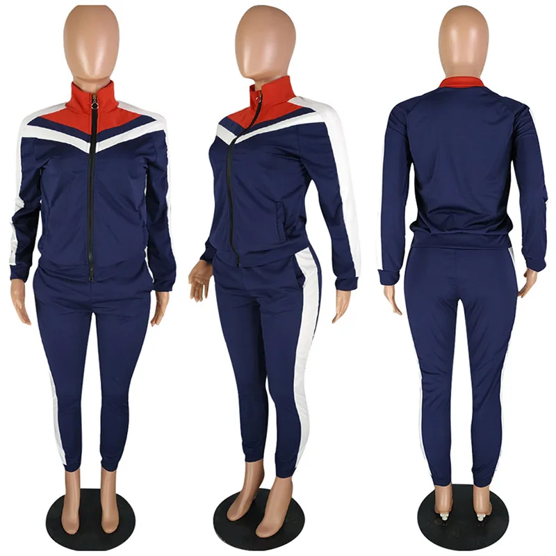 

Women Sportswear Casual Long Sleeve Gym Clothing Autumn Tracksuit Women Yoga Set Fitness Clothing Zipper Sport Clothing Mujer