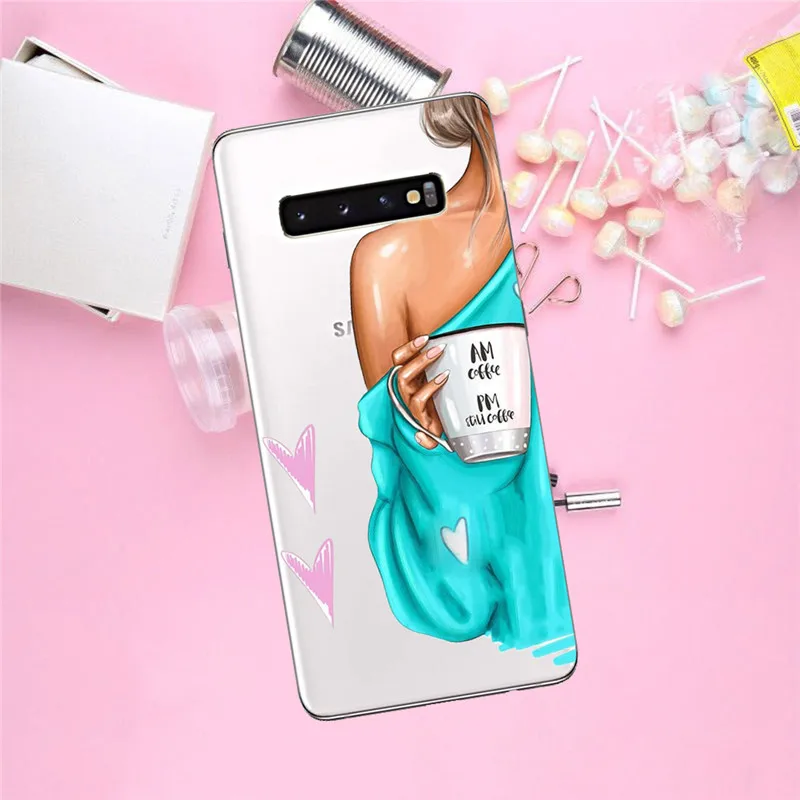 1718 Для девушек, для женщин, для Samsung Galaxy S6 S7 край S8 S9 S10 Plus Note 8, 9, 10, M10 M20 M30 Plus pro чехол для телефона чехол Чехол-футляр - Цвет: 1718